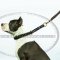 Amstaff Leash, Handmade Braided Leather Dog Lead with Handle