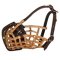 Police Leather Basket Dog Muzzle, Top Quality!