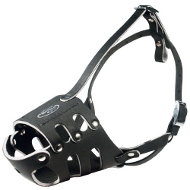 Anti-Bark Dog Muzzle | Leather Muzzle for Dogs with Long Snout Anti-Bark Dog Muzzle | Leather Muzzle for Dogs with Long Snout