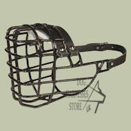 Basket dog muzzle covered by black rubber, UK Basket dog muzzle covered by black rubber, UK