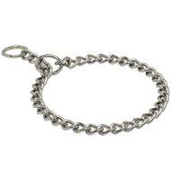 Dog Chain Collar Chrome Plated, Gentle Choker for Obedience