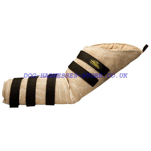 Hidden Dog Bite Sleeve of Jute with Velcro for Training Suit