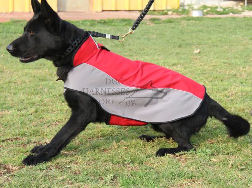 Warm Dog Coat of Waterproof Nylon for German Shepherd