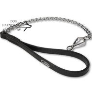 Dog Chain Leash with Leather Handle by Herm
Sprenger