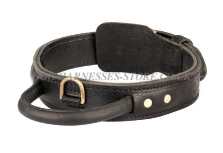 Bestseller! German Shepherd Agitation Collar Leather with Handle