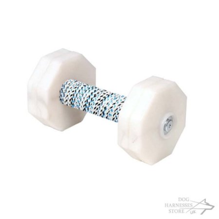 Dog Retrieve Dumbbell 1000 G with Removable White Plates