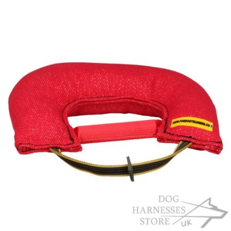 Dog Training Bite Tug Half-Moon Medium-Hard with Two Handles