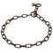 Choke Chain Black Stainless Steel Fur Saver Dog Collar, Sprenger