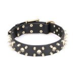 Genuine Leather Spiked Dog Collar "Rock Star" Artisan