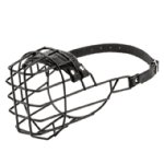 Basket Dog Muzzle Covered by Black Rubber, UK