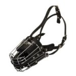 Long Nose Dog Muzzle with Leather Padding for Training and Walks