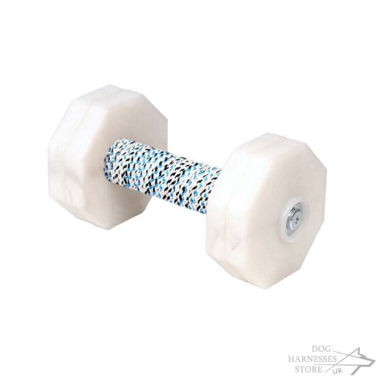 Dog Retrieve Dumbbell 1000 G with Removable White Plates