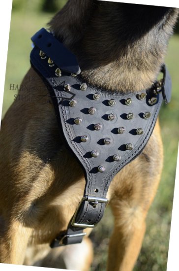 Spiked Dog Harness for Large Dogs Like Shepherds UK