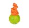 Dog Training Ball of Solid Rubber on Nylon Rope, 5 cm