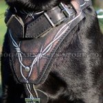 Best Dog Harness UK with"Barbed Wire" Hand Painting for Lab