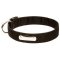 Nylon Dog Collar with Blank ID Tag-Name Plate for Safe Walks