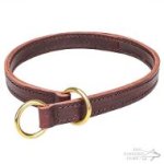 Leather Slip Dog Collar for Obedience Training and Control