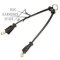 Double Dog Lead for Two Dogs, Dog Leash Coupler with Tassels