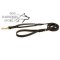 Leather Dog Leash UK with Extra Handle and Braided Decoration