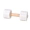 Dog Dumbbell with White Plastic Weight Plates, 4.4 lbs