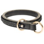 Choker Collar for Dog Behavior Training, Braided Leather Design