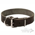 Leather Collar for Large Dogs, Classic Design and Top Quality