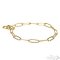 Long Link Fur Saver Dog Choke Collar of Shiny Brass Chain