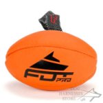 Rugby Shaped Dog Toy Ball with Handle for Playing and Training
