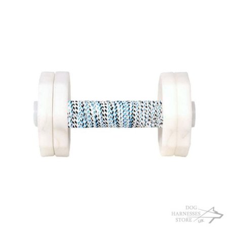 Dog Retrieve Dumbbell 1000 G with Removable White Plates