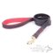 Dog Leash with Comfortable Handle "Handicraft" Genuine Leather