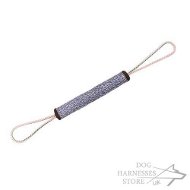 French Linen Bite Roll with Loop Handles for Canine Training