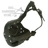 New Hard Leather Muzzle for Training, Optimum Ventilation