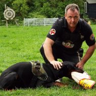 Doberman IGP Training with Bite Sleeve and Jute Cover