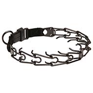 Dog Behavior Prong Collar Black Stainless Steel Herm Sprenger