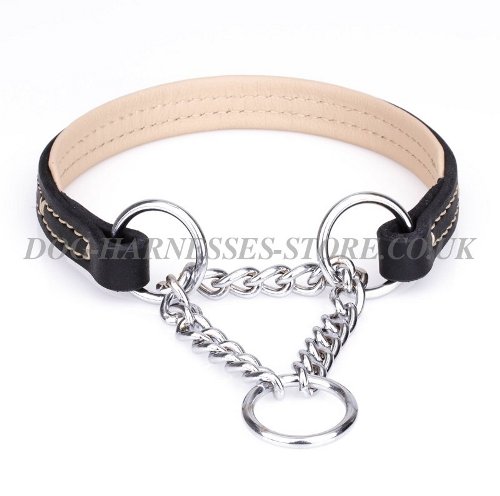 Soft Leather Martingale Dog Collars