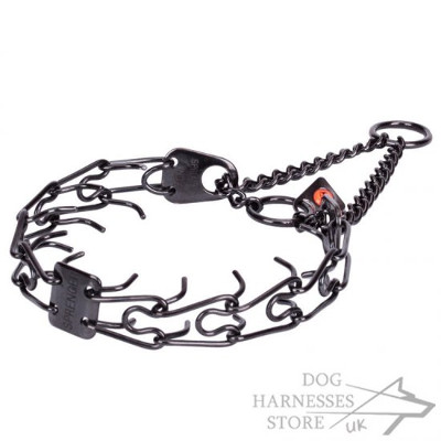 Black Prong Dog Collar