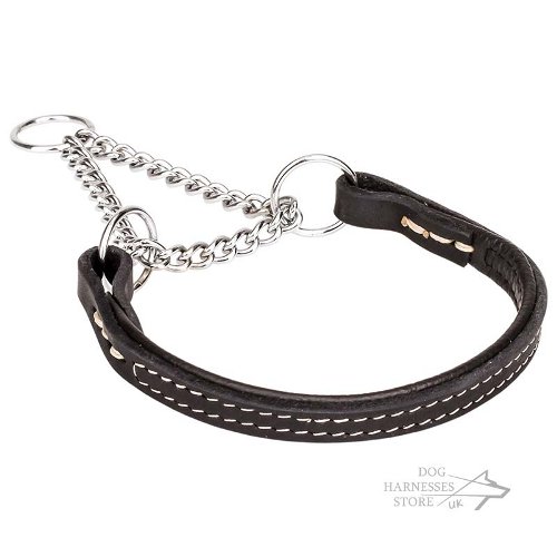 Soft Leather Martingale Dog Collars