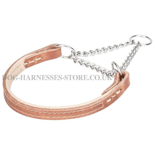 Soft Leather Martingale Dog Collars