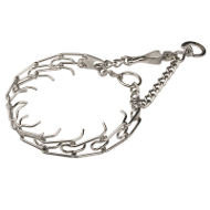 Pinch Dog Collar Half-Check Style with Small Snap Hook & Swivel