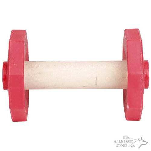 Wooden Dog Training Dumbbell