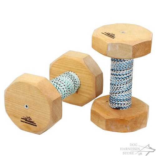 Wood Dog Dumbbell Weighted £26.10