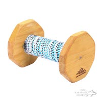 Dumbbell for Dog Training Wood and French Linen 400G in Weight Dumbbell for Dog Training Wood and French Linen 400G in Weight