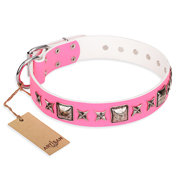 Female Dog Collar "Lady in Pink" FDT Artisan, Stars and Studs Female Dog Collar "Lady in Pink" FDT Artisan, Stars and Studs