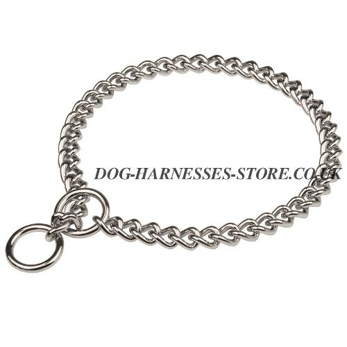 Choke Collar for Dogs Chrome-Plated Steel Chain, Herm Sprenger - Click Image to Close