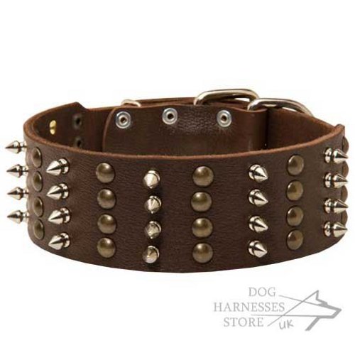 Extra Wide Leather Dog Collar