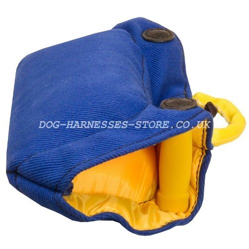 Dog Dummy for Puppy Bite Training, French Linen, Safe