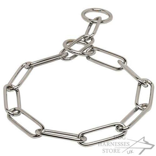 Fur Saver for Large Dogs with Chrome Plated Long Steel Links - Click Image to Close