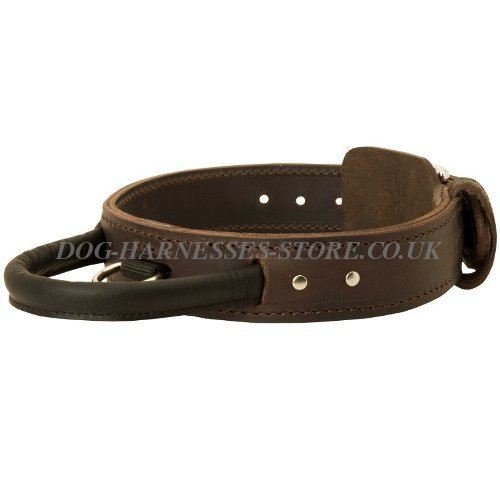 Bestseller! German Shepherd Agitation Collar Leather with Handle