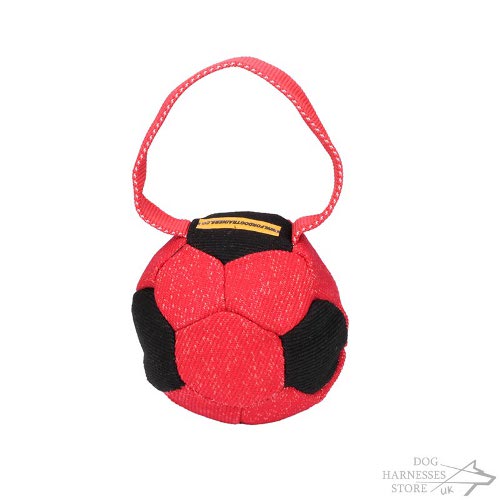 Soft Bite Dog Toy Ball with Handle for Fun Interactive Training