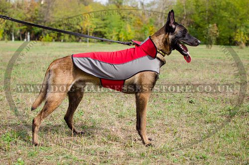 Waterproof Dog Coat of Nylon for Belgian Malinois Warming